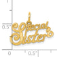 10k Yellow Gold SPECIAL SISTER Charm