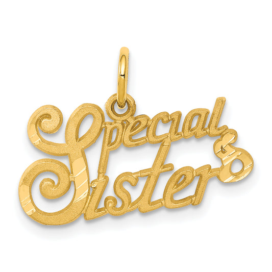 10k Yellow Gold SPECIAL SISTER Charm