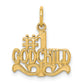 10k Yellow Gold #1 GODCHILD Charm