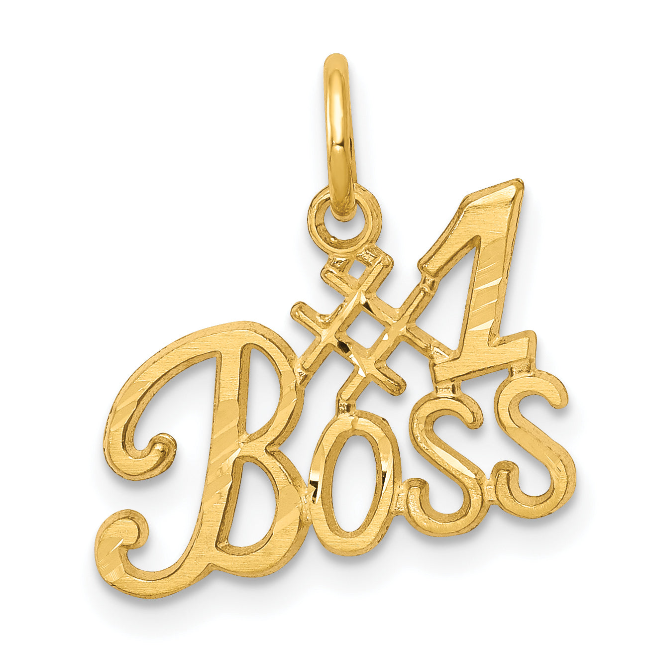 10k Yellow Gold #1 BOSSCharm