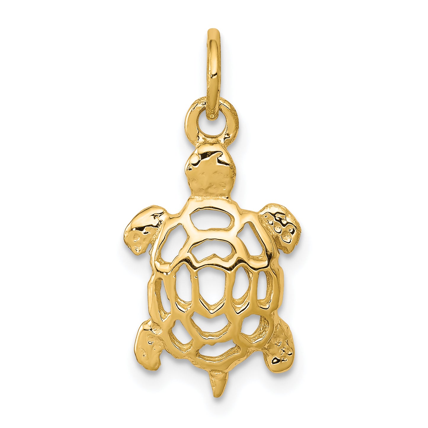 10k Yellow Gold Turtle Charm