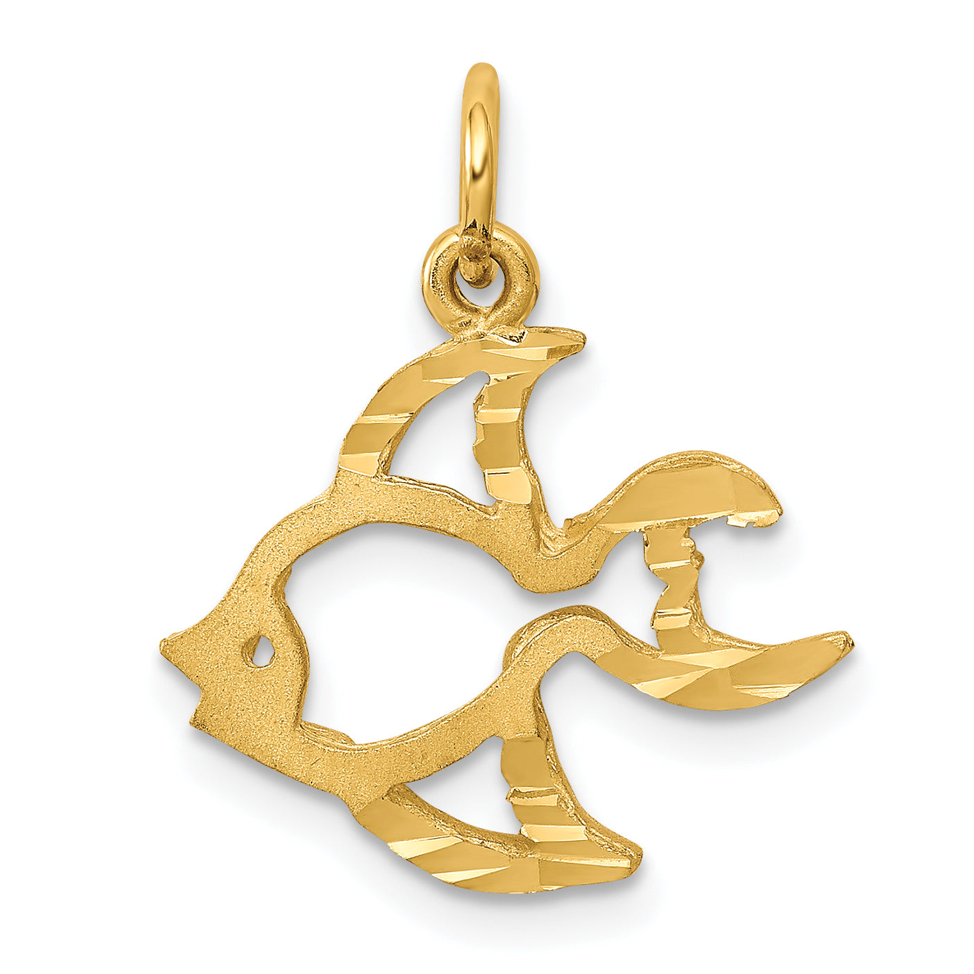 10k Yellow Gold Fish Charm