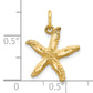 10k Yellow Gold Starfish Charm