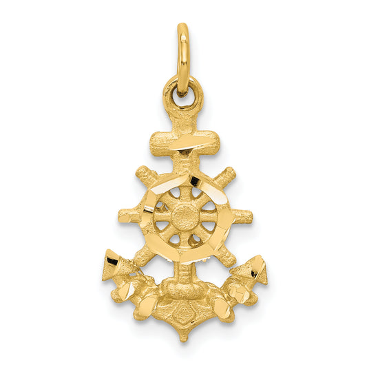 10k Yellow Gold Anchor Charm