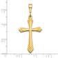 10k Yellow Gold Cross Charm