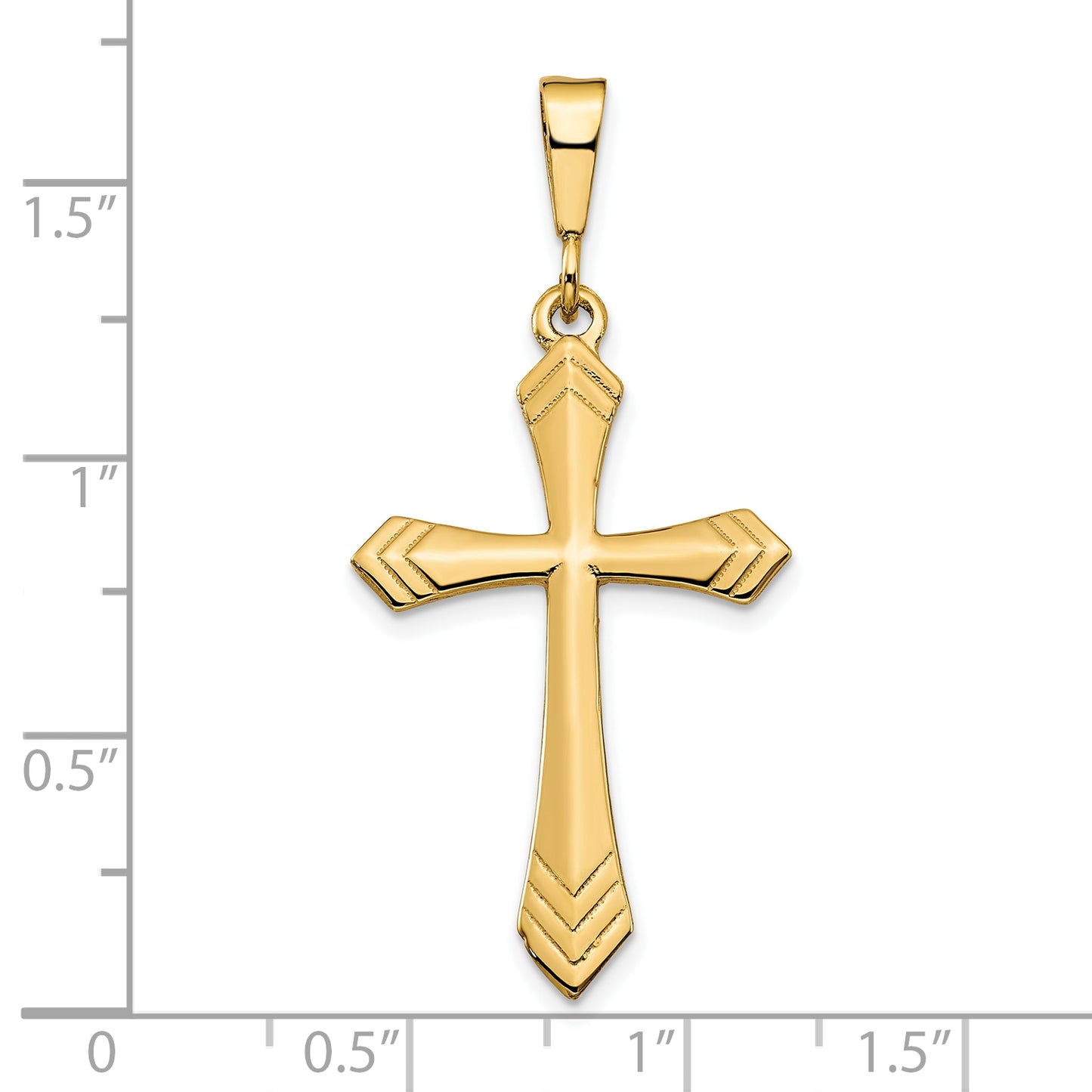 10k Yellow Gold Cross Charm