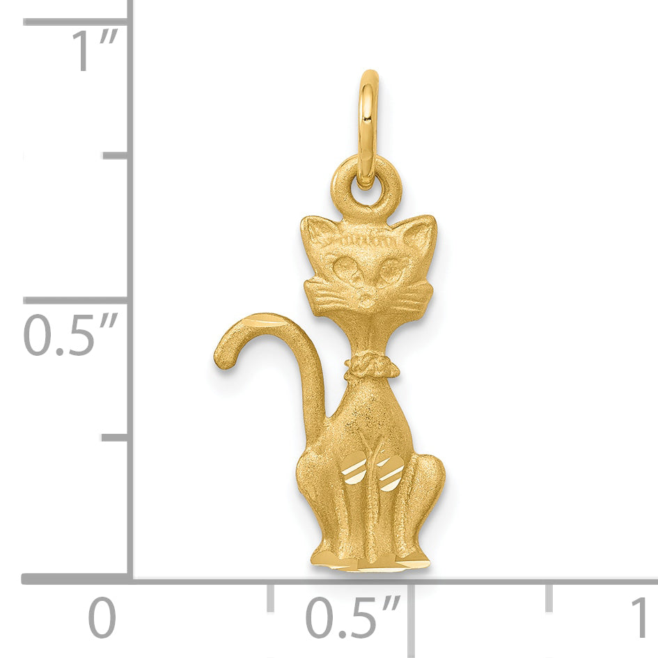 10k Yellow Gold Tom Cat Charm