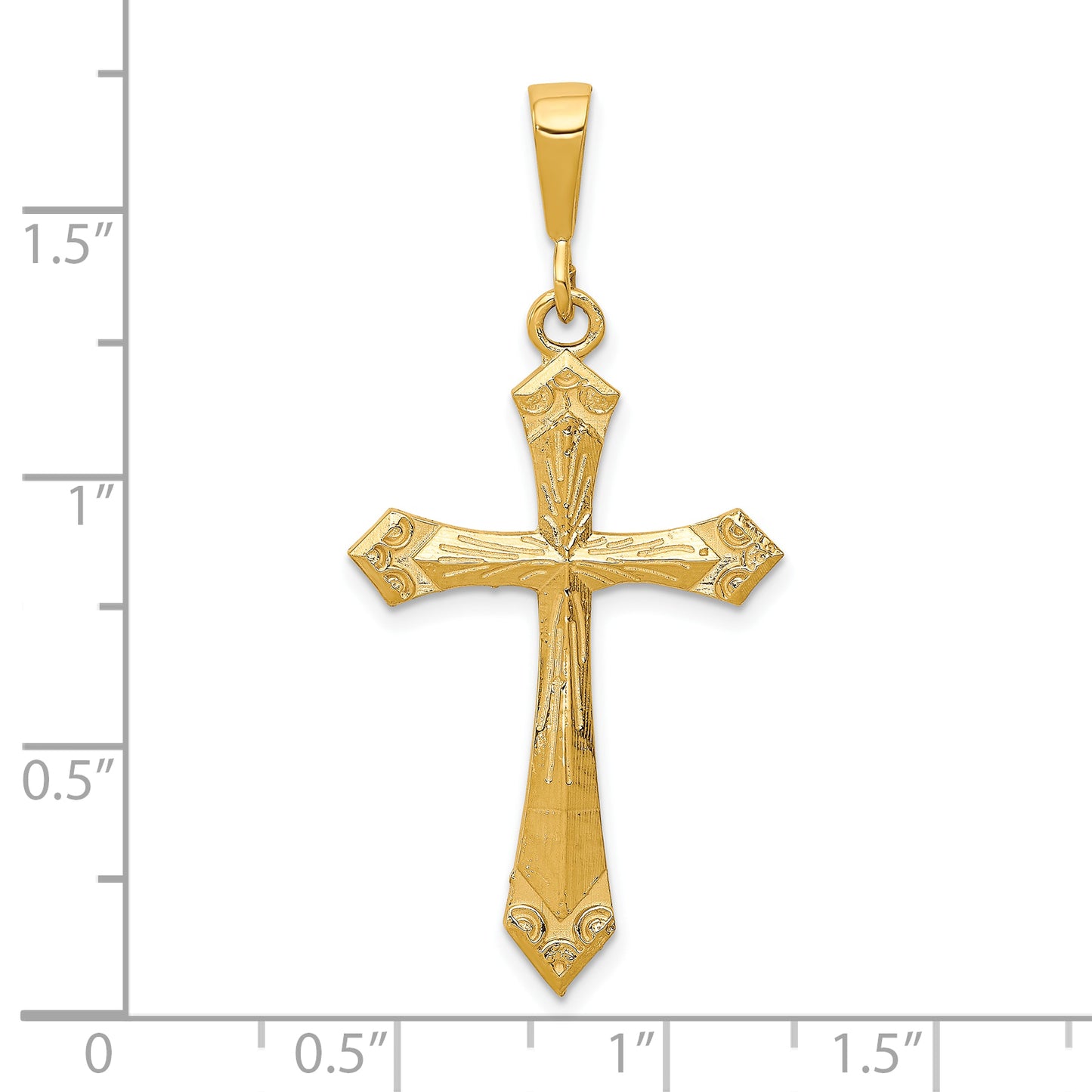 10k Yellow Gold Cross Charm