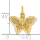 10k Yellow Gold Butterfly Charm