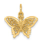 10k Yellow Gold Butterfly Charm