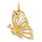 10k Yellow Gold Butterfly Charm