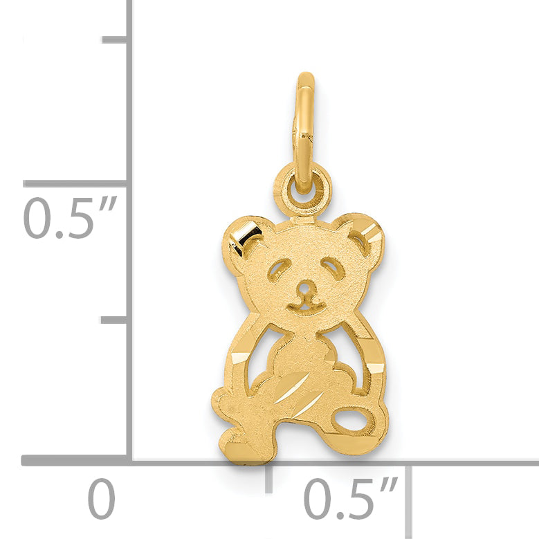 10k Yellow Gold Teddy Bear Charm