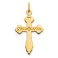 10k Yellow Gold Eastern Orthodox Cross Charm