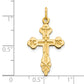 10k Yellow Gold Eastern Orthodox Cross Charm