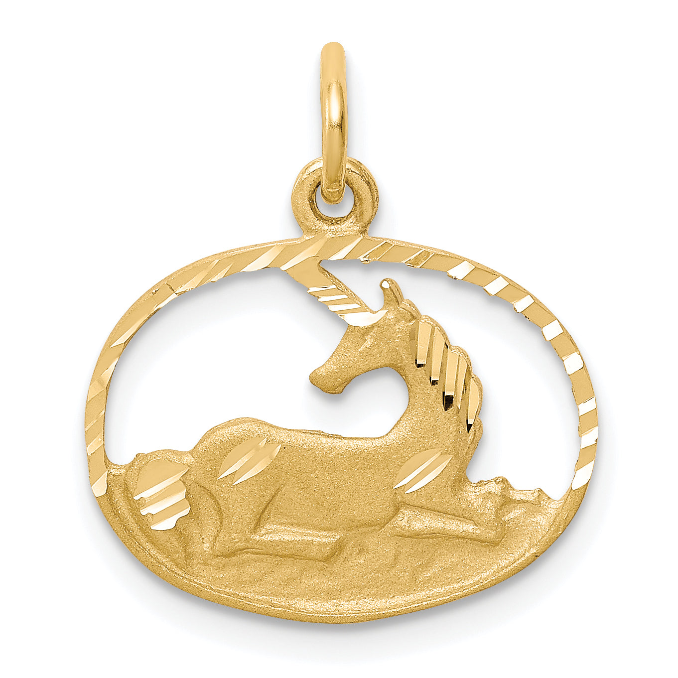 10k Yellow Gold Unicorn Charm