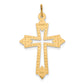 10k Yellow Gold Cross Charm