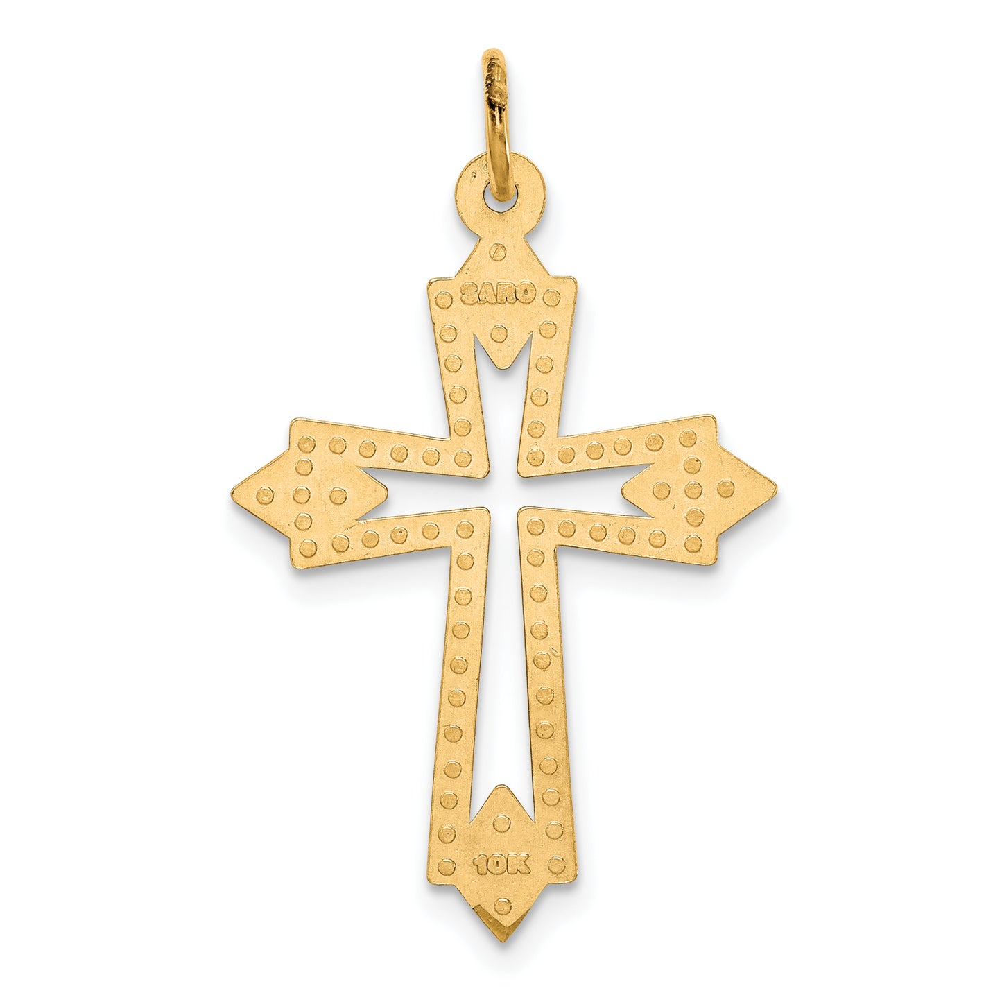 10k Yellow Gold Cross Charm