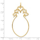 10k Yellow Gold 5 Hearts Charm Holder