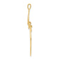 10k yellow gold small heart charm holder