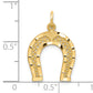 10k yellow gold horseshoe charm