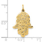 10k yellow gold filigree chamseh charm