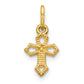 10k yellow gold cross charm