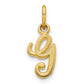 10K Yellow Gold Initial G Charm