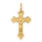 10K Yellow Gold Crucifix Charm