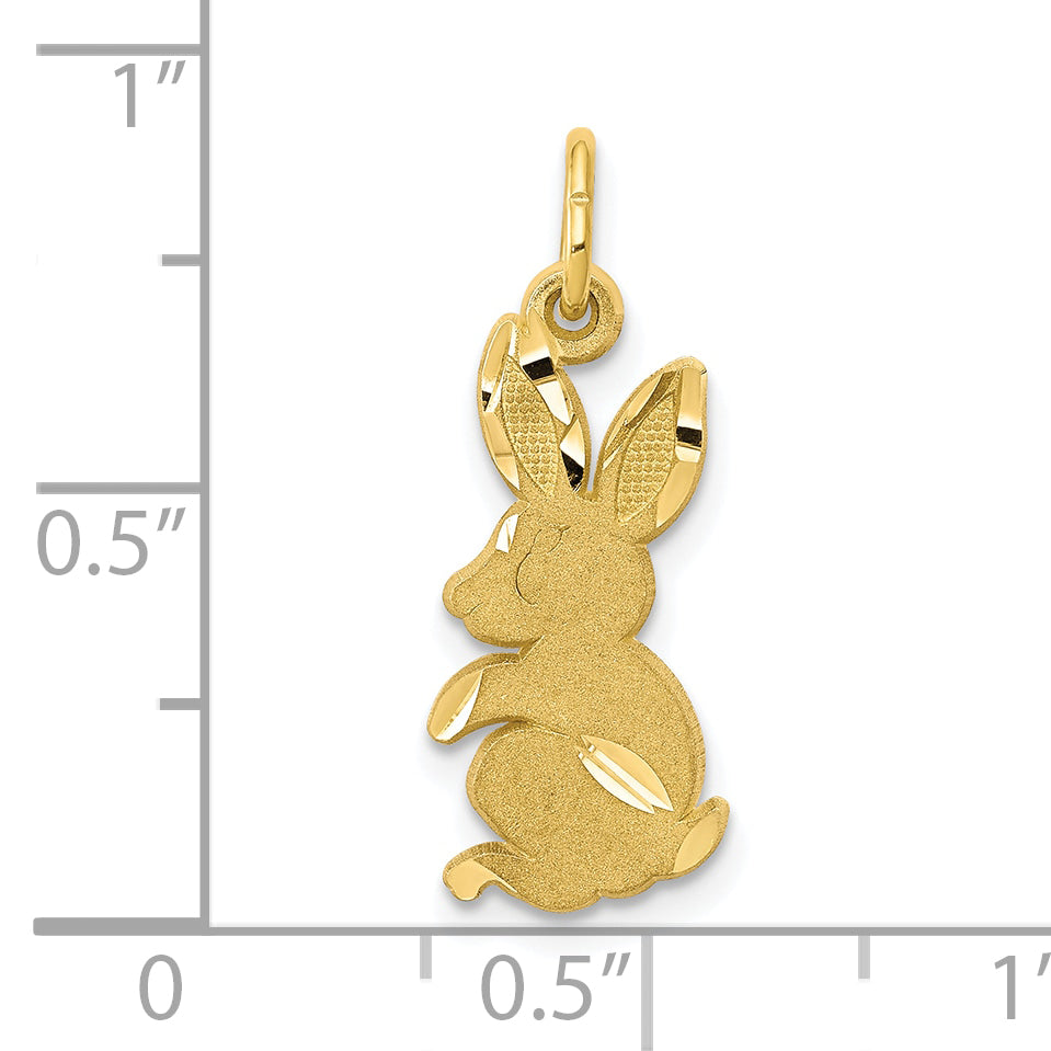 10K Yellow Gold Baby Bunny Charm