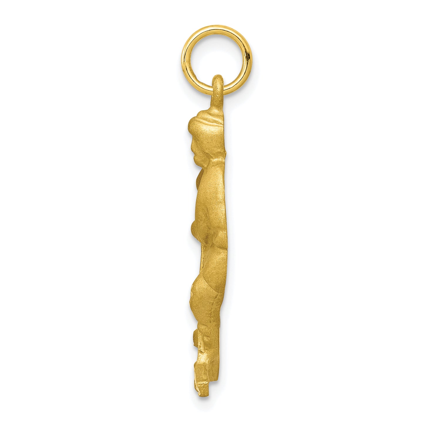 10K Yellow Gold Hockey Player Charm