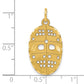 10K Yellow Gold Hockey Mask Charm