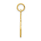 10K Yellow Gold Solid Racquetball Racquet Charm