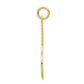 10K Yellow Gold Tennis Racquet Charm