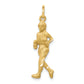 10K Yellow Gold Solid Runner Charm