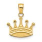 10K Yellow Gold Crown Charm