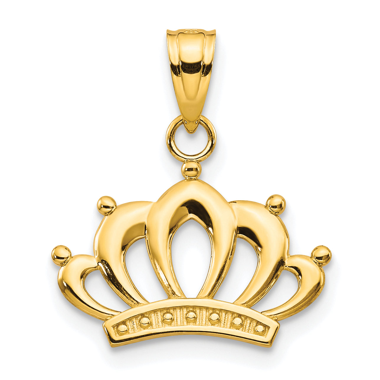 10K Yellow Gold Crown Charm