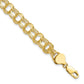 10K Yellow Gold Triple Link Charm Bracelet