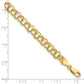 10K Yellow Gold 10Ky Solid Double Link Charm Bracelet