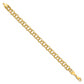 10K Yellow Gold Solid Double Link Charm Bracelet