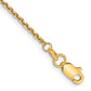 9 Inch 10K 1.45mm D/C Cable Chain Anklet