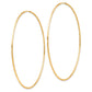 10K Yellow Gold Polished Endless Tube Hoop Earrings