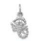 10K White Gold Scorpion Charm