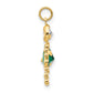 10K Yellow Gold May Girl Birthstone Charm