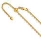 22 Inch 14K Adjustable 2.5mm Semi-Solid D/C Cable Chain