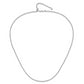 22 Inch 14K White Gold Adjustable 2.5mm Semi-Solid D/C Cable Chain