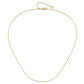 22 Inch 14K Adjustable 1mm D/C Cable Chain