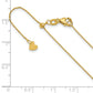 22 Inch 14K Adjustable 1mm D/C Cable Chain