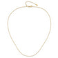 22 Inch 14K Adjustable .7mm Round Cable Chain