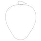 22 Inch 14K White Gold Adjustable .7mm Round Cable Chain