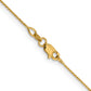 16 Inch 14K .85 mm D/C Cable Chain